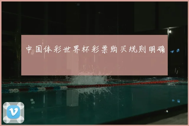 中国体彩世界杯彩票购买规则明确